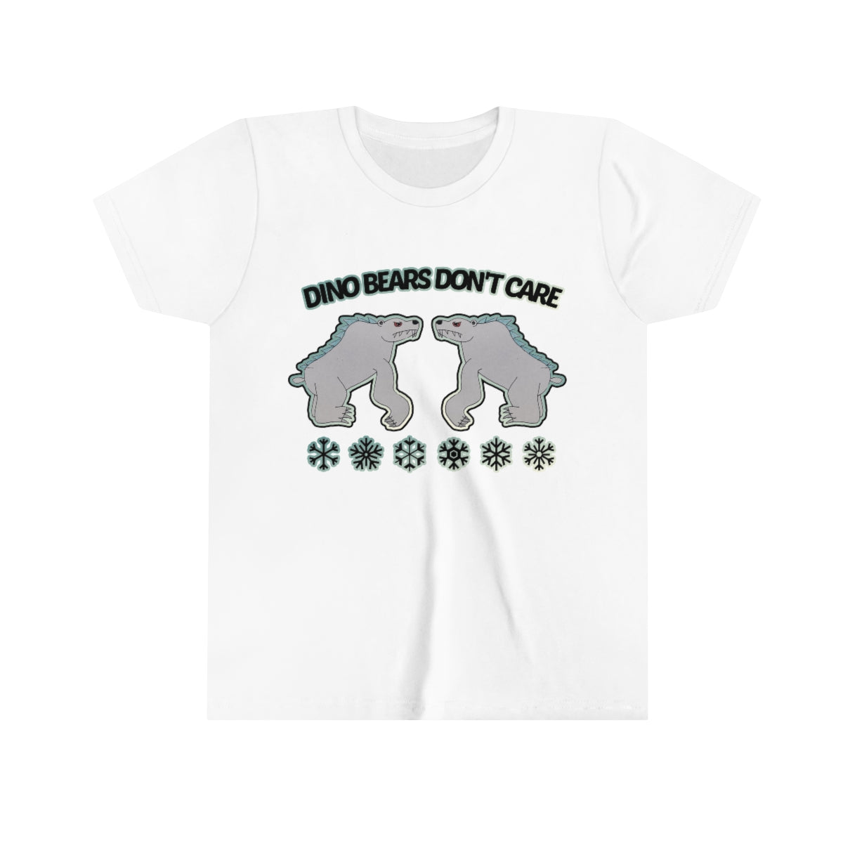 "DINO BEARS DONT CARE" Youth Short Sleeve Tee - BROSCLOTHESINC